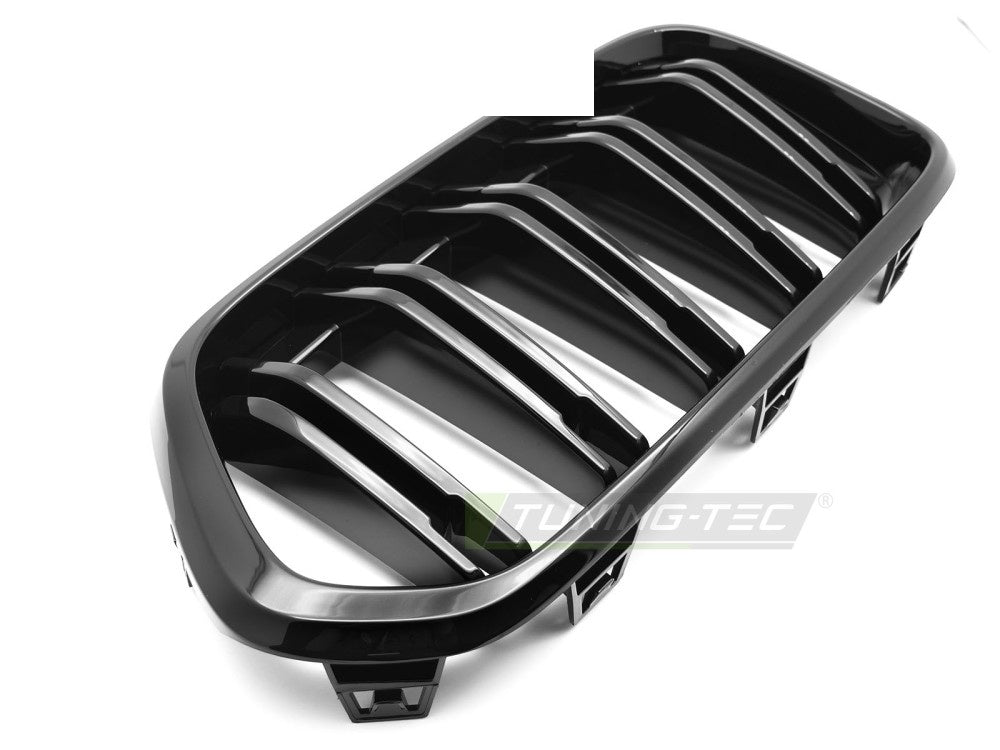 Glossy svart sportsgrill til BMW X2 F39 komplett sett venstre og høyre