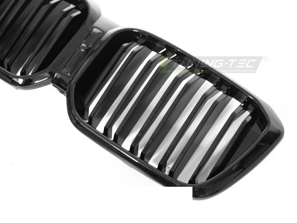 Dobbel bar sport-grill glossy svart til BMW X4 G02 LCI 2021–2025
