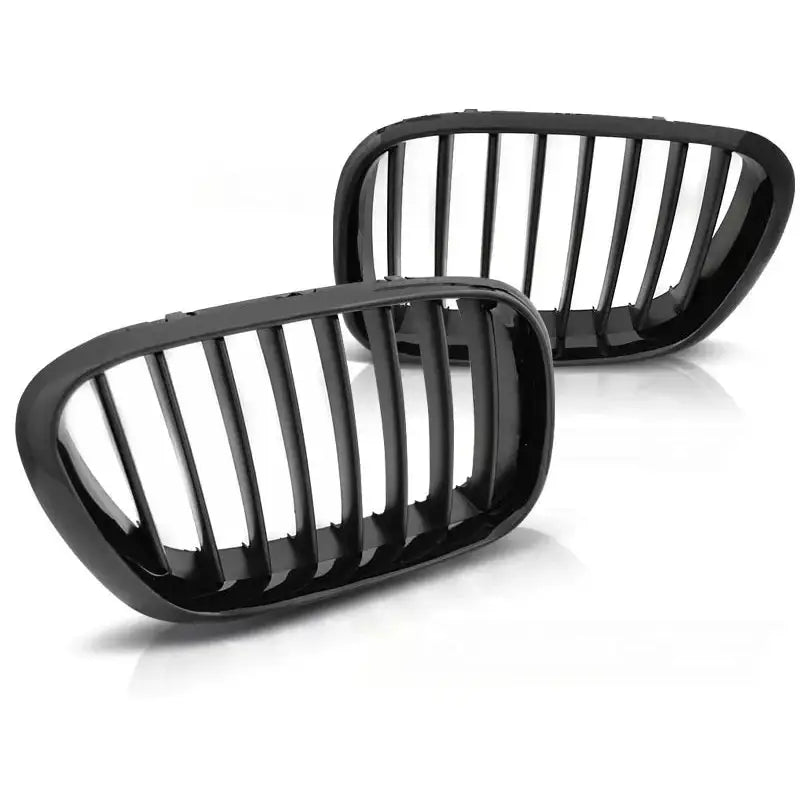 Grill Bmw X5 E53 09.99-10.03 Glosy Black-black Frame - 1