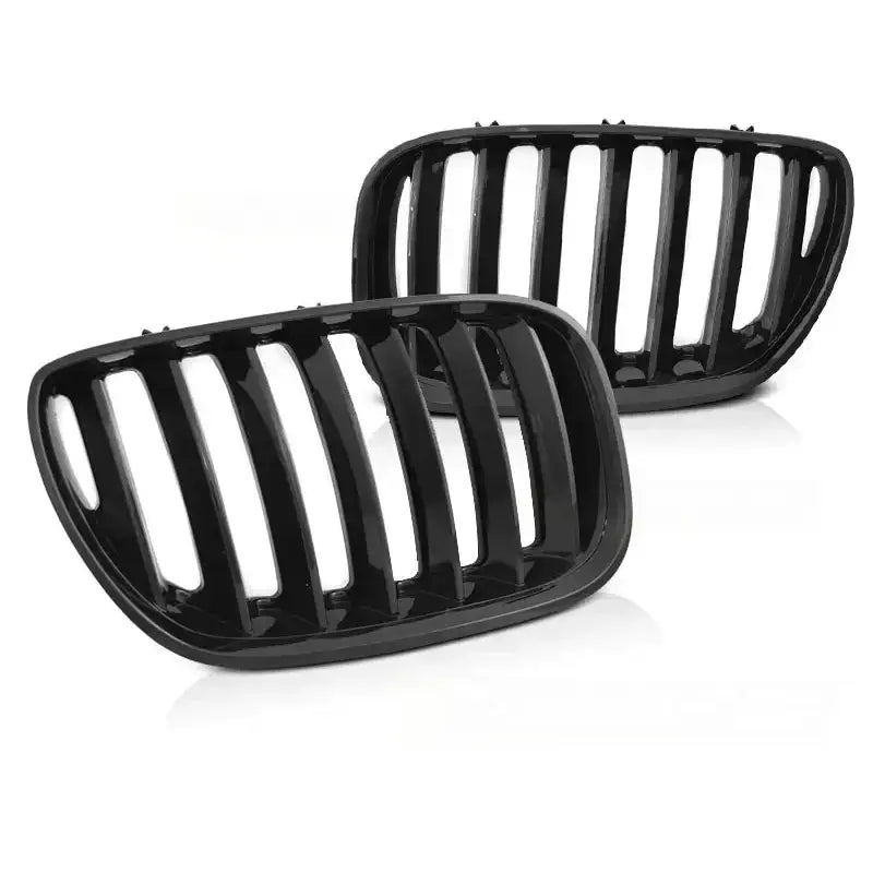 Grill Bmw X5 E53 Lci 04-06 Glossy Black - 1