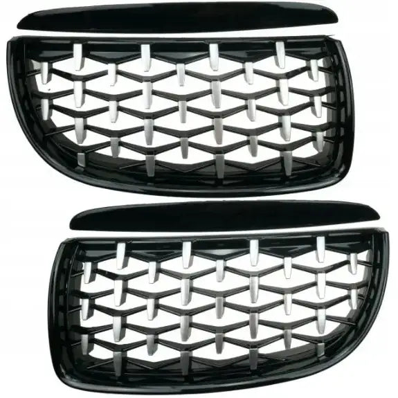 Grill Diamond Svart - Bmw 3 Serie E90/e91 04-08 - 1