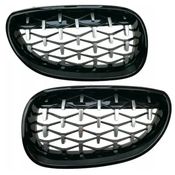 Grill Diamond Svart - Bmw 5 Serie E60/e61 03-10 - 1