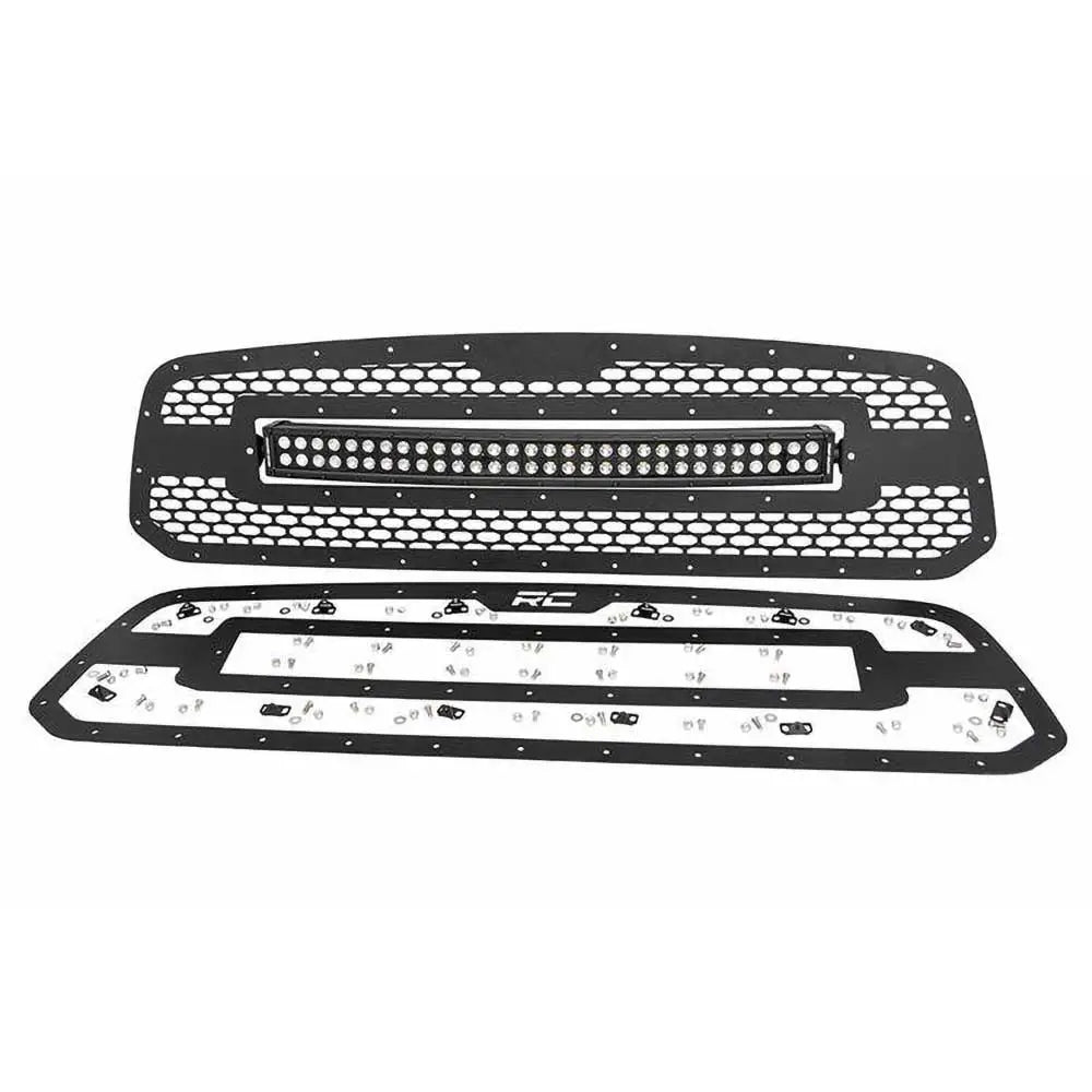 Grill med Dobbel Led-stripe 30’’ Black Series Rough Country - Dodge Ram 1500 Ds 13-19