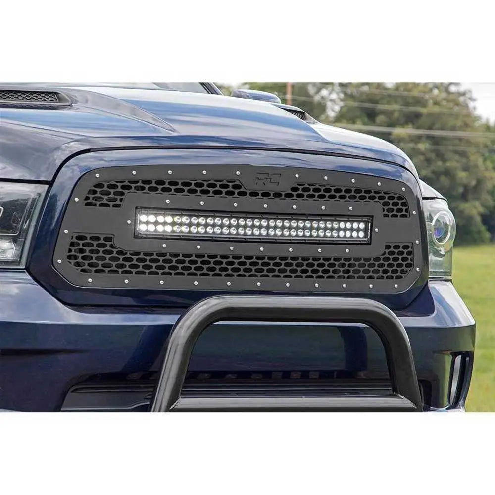 Grill med Dobbel Led-stripe 30’’ Black Series Rough Country - Dodge Ram 1500 Ds 13-19