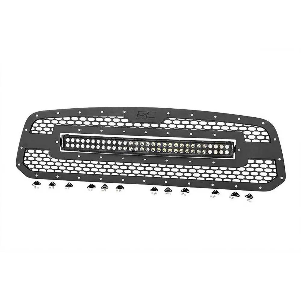 Grill med Dobbel Led-stripe 30’’ Black Series Rough Country - Dodge Ram 1500 Ds 13-19