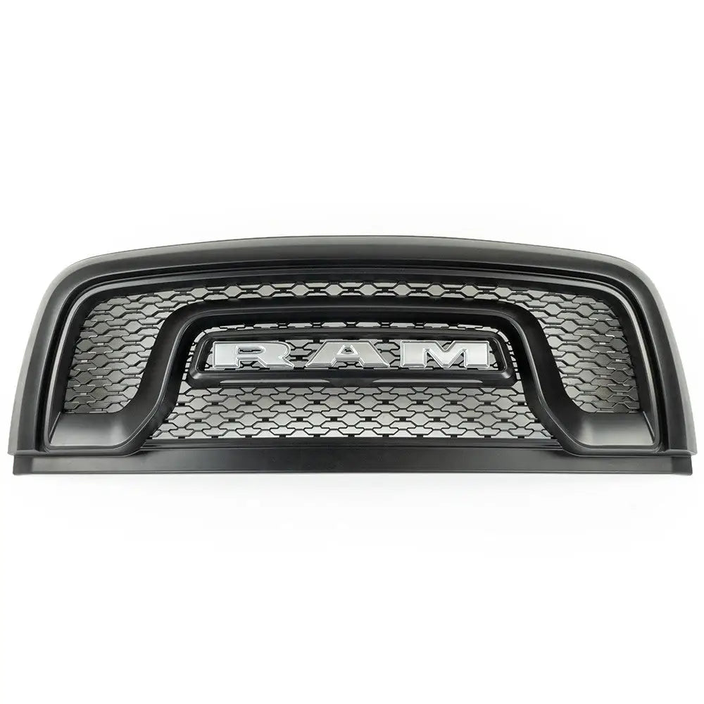 Grill med Ram-emblem i Sølvfarge for Ram Rebel Ofd - Dodge Ram 1500 Ds 14-19