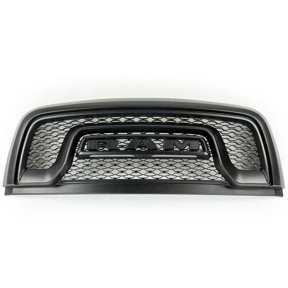 Grill med Ram-emblem i Svart Farge for Ram Rebel Ofd - Dodge Ram 1500 Ds 14-19