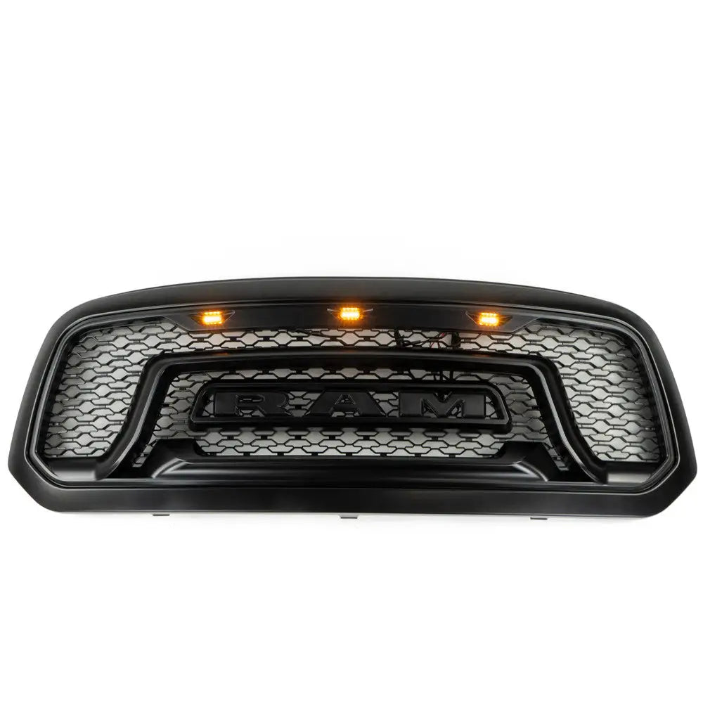 Grill med Ram-logo i Svart Färg - Dodge Ram 1500 Ds 14-19