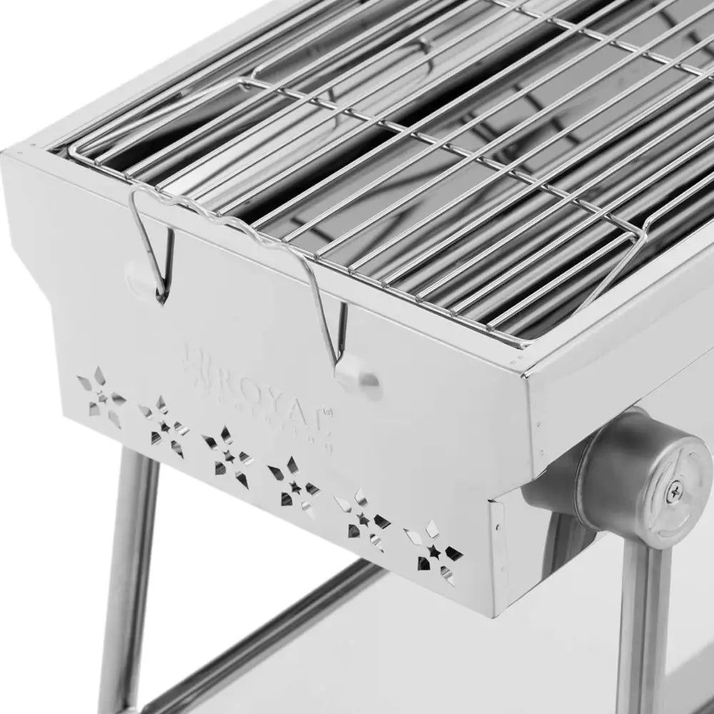 Grill Med Sammenleggbar Grillrist Og Hylle 75 x 26 Cm - 3