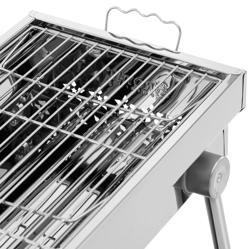 Grill med Sammenleggbar Grillrist og Hylle 75 x 26 Cm