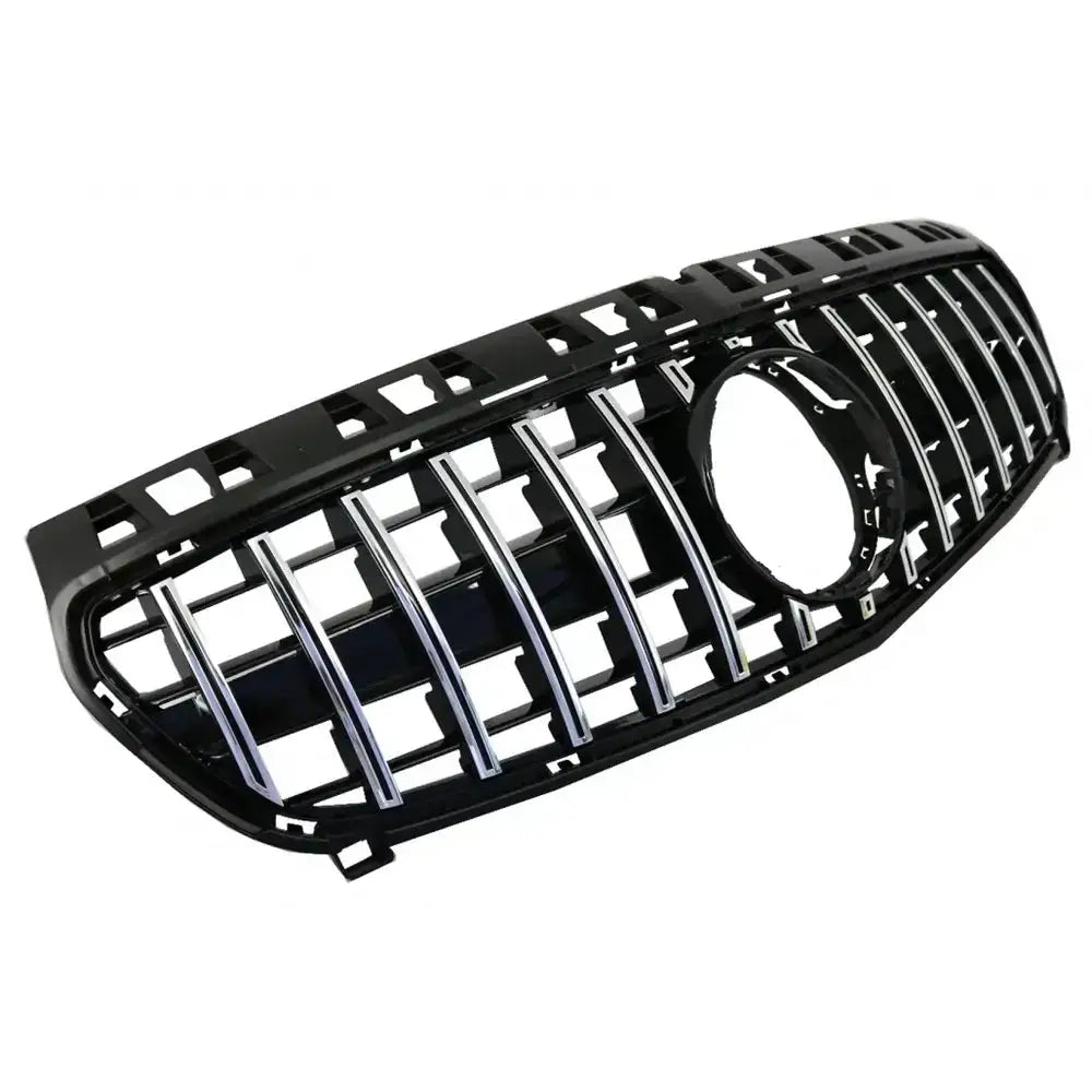 Grill Mercedes A-class W176 12-15 A45 Gt-r Panamericana Design Black Chrome - 2