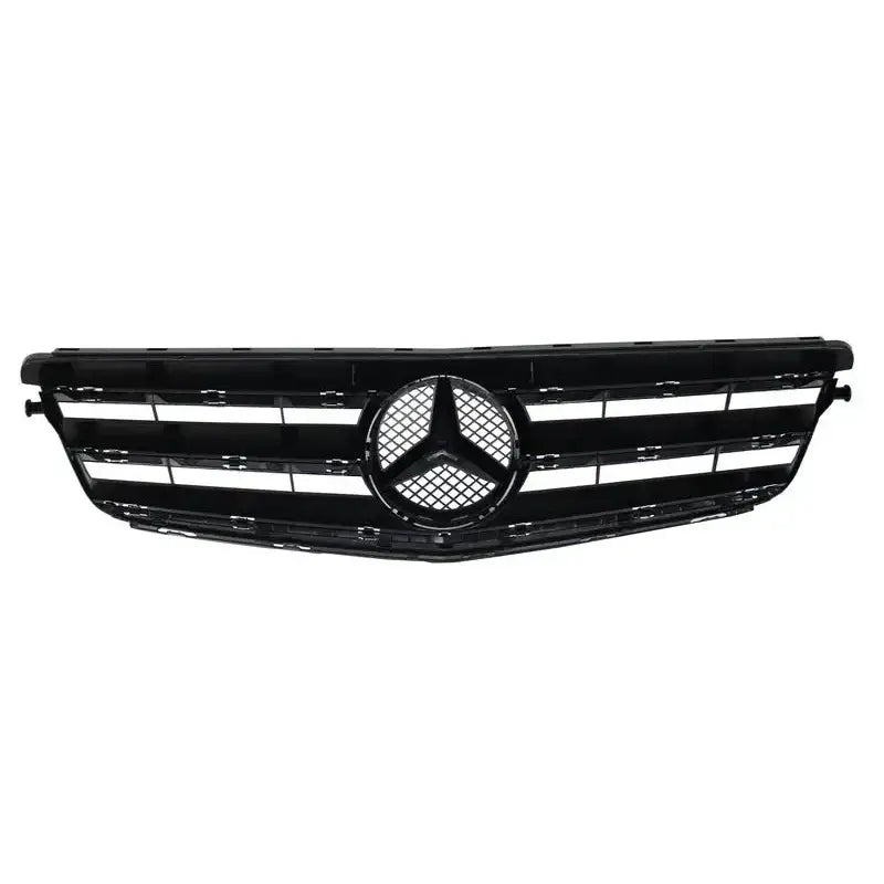 Grill Mercedes C-class S204 Limousine Station Wagon 07-14 Avangarde Chrome & Black - 2