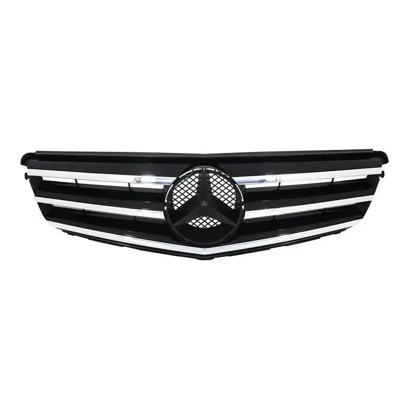 Grill Mercedes C-class S204 Limousine Station Wagon 07-14 Avangarde Chrome & Black - 1