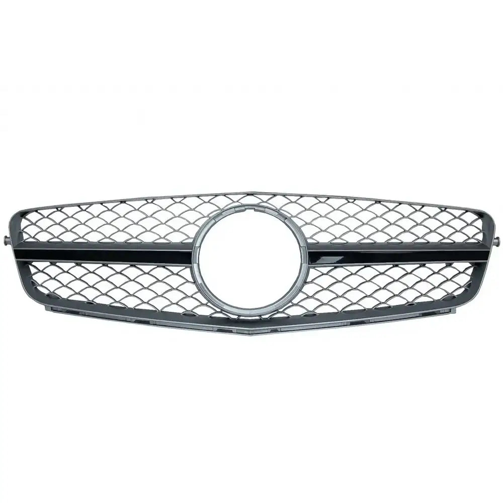 Grill Mercedes C-class W204 S204 Limousine Station Wagon 07-14 Sport Brushed Dark Grey Sl Look - 1