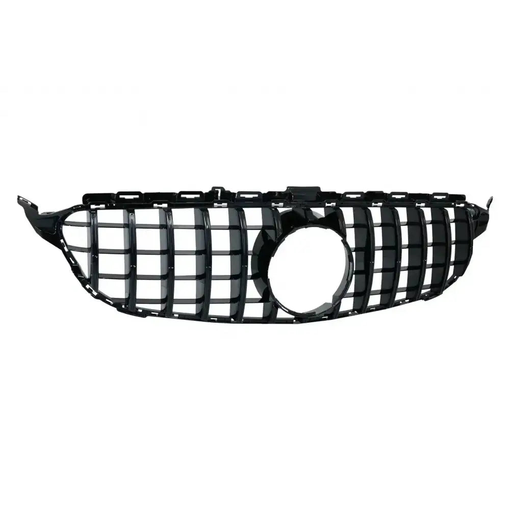 Grill Mercedes C-class W205 S205 C205 S205 14-18 Gt-r Panamericana Design Black Without Camera