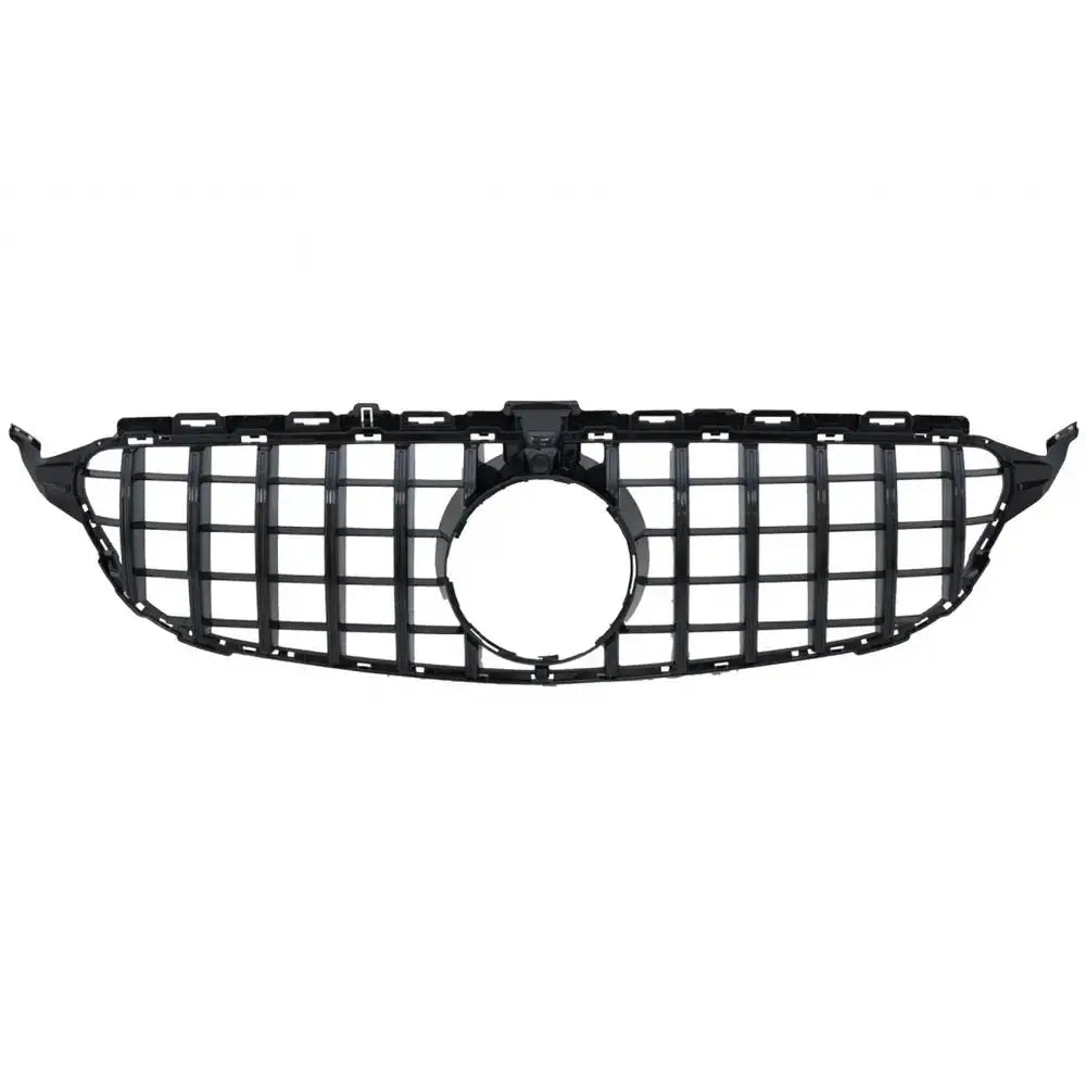 Grill Mercedes C-class W205 S205 C205 S205 14-18 Gt-r Panamericana Design Black With/without 360 Camera - 1