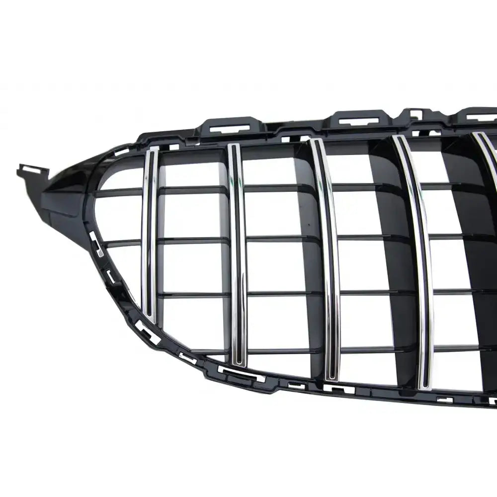 Grill Mercedes C-class W205 S205 C205 S205 14-18 Gt-r Panamericana Design Black Chrome With/without 360 Camera - 3