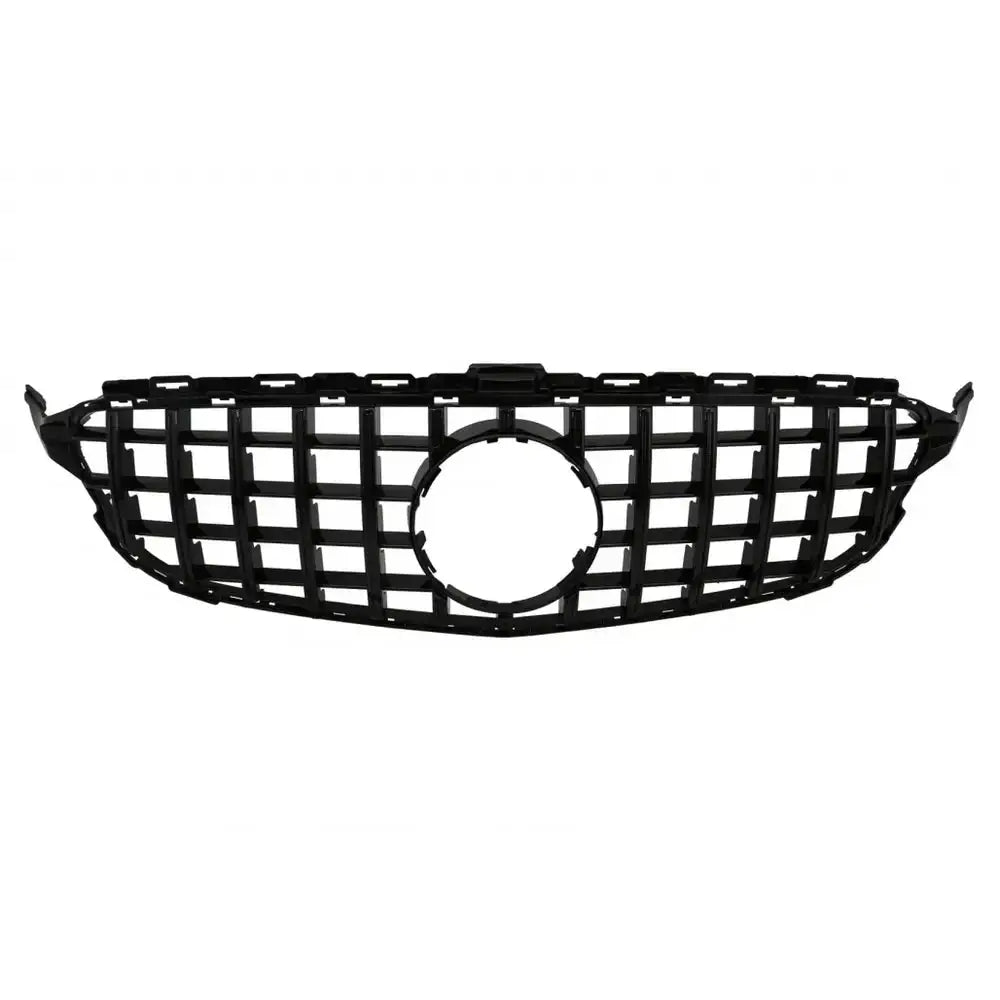 Grill Mercedes C-class W205 S205 C205 S205 14-18 Gt-r Panamericana Design Black Without Camera V.2 - 1