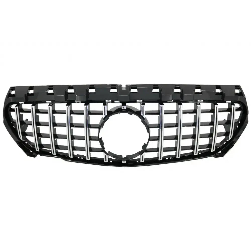 Grill Mercedes Cla C117 X117 W117 13-18 Cla45 Gt-r Panamericana Design Black Chrome V.2 - 1