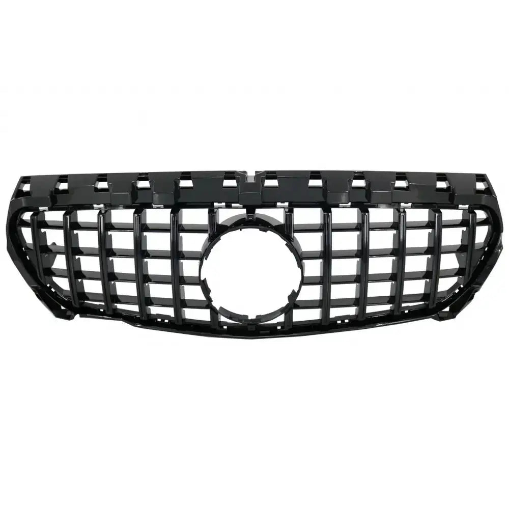 Grill Mercedes Cla C117 X117 W117 13-18 Cla45 Gt-r Panamericana Design All Black V.2 - 1