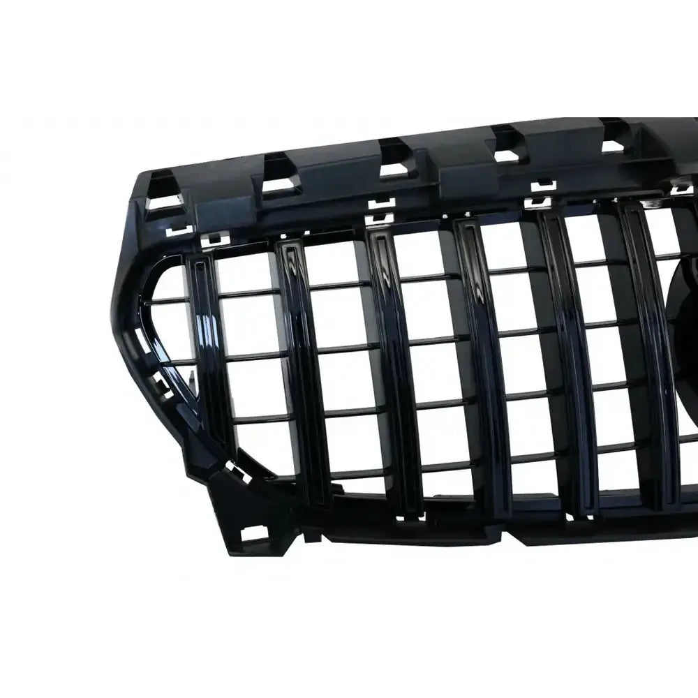 Grill Mercedes Cla C117 X117 W117 Facelift 16-18 Cla45 Gt-r Panamericana Design Full Black - 3