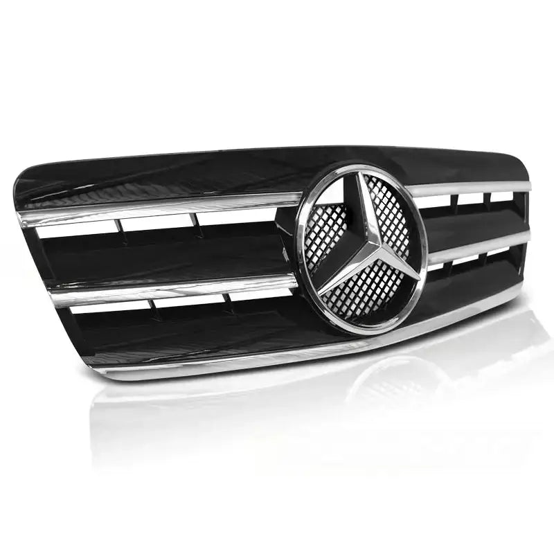 Grill Mercedes Clk W208 96-02 Cl Style Black Chrome - 1