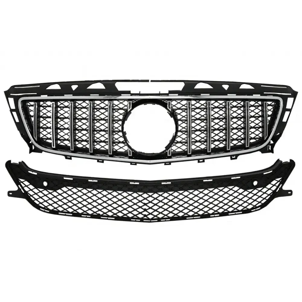 Grill Mercedes Cls W218 C118 X218 Shooting Brake 12-14 Gt-r Panamericana Design Chrome - 1