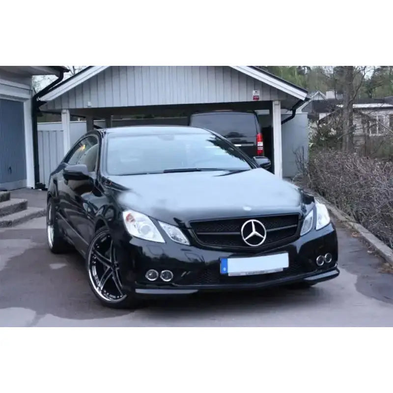 Grill Mercedes E-class C207 W207 A207 09-12 Coupe Cabrio Sl-look All Black - 9