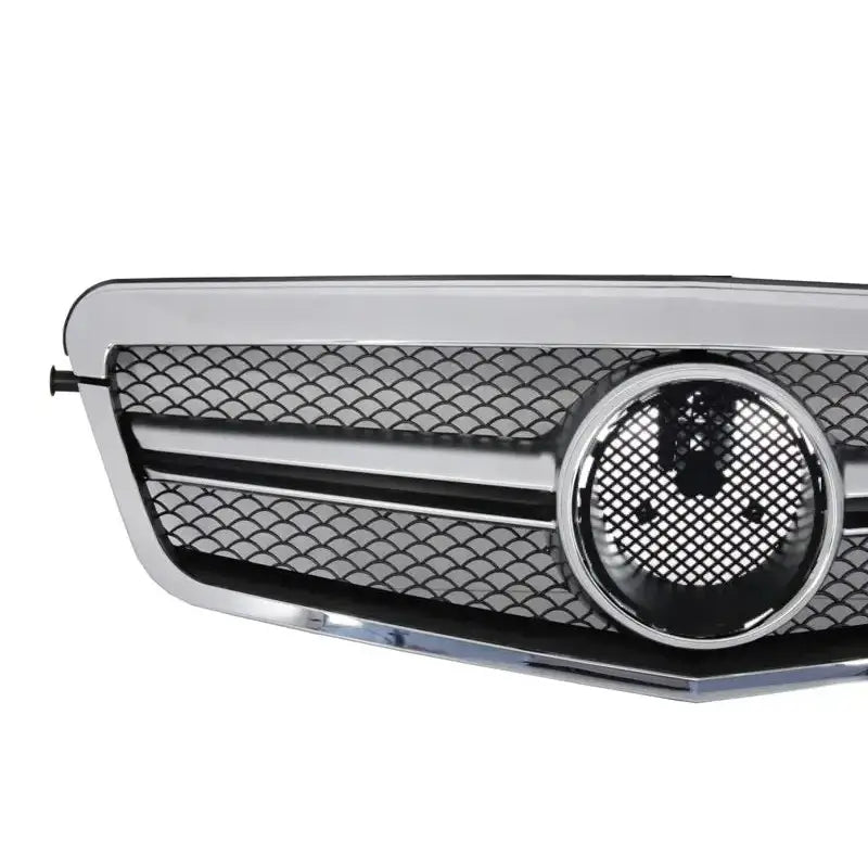 Grill Mercedes E-class W212 S212 09-13 Facelift Single Stripe Design Chrome - 2