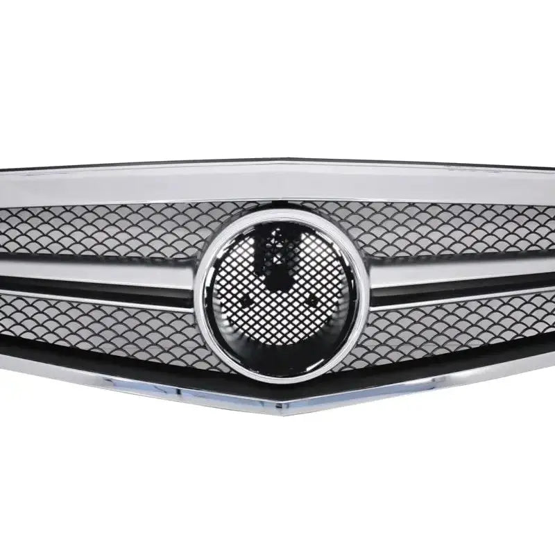 Grill Mercedes E-class W212 S212 09-13 Facelift Single Stripe Design Chrome - 3