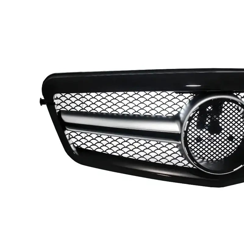 Grill Mercedes E-class W212 S212 09-13 Facelift Single Stripe Design Black - 2