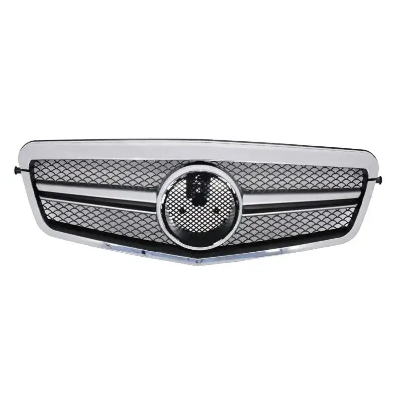 Grill Mercedes E-class W212 S212 09-13 Facelift Single Stripe Design Chrome - 1