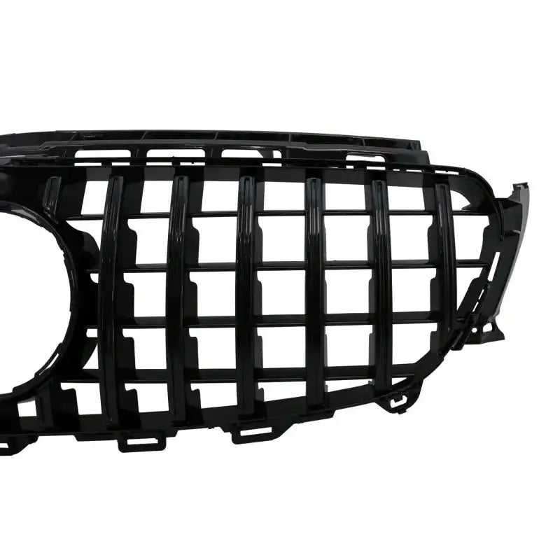 Grill Mercedes E-class W213 S213 C238 16- Gt-r Panamericana Design Black With 360 Camera - 3