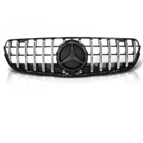 Grill Mercedes Glc W253 15- Gt-r Style Chrome Glossy Black - 2