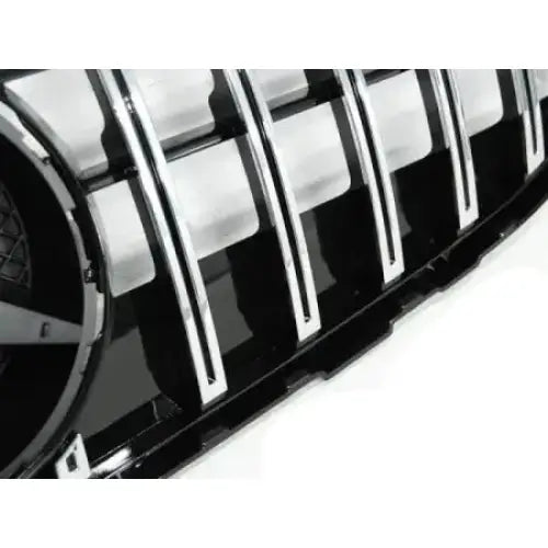 Grill Mercedes Glc W253 15- Gt-r Style Chrome Glossy Black - 3