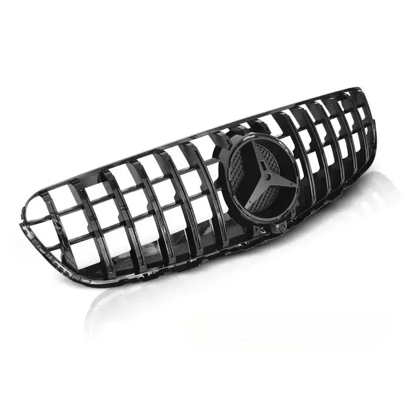 Grill Mercedes Glc W253 15- Gt-r Style Glossy Black - 1