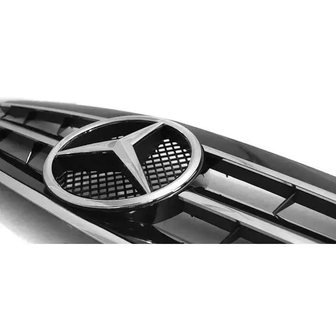 Grill Mercedes W203 00-07 Cl Style Black Chrome - 4