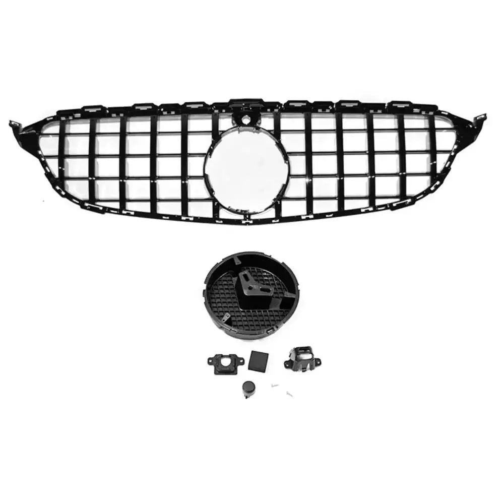 Grill Mercedes W205 14-18 Sport Glossy Black - 4