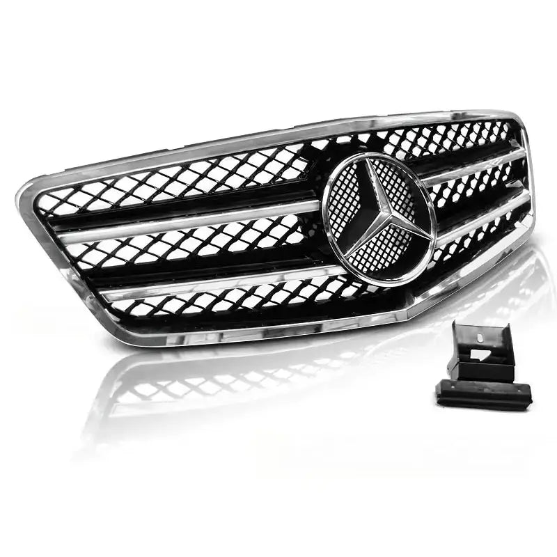 Grill Mercedes W212 09-13 Amg Style Black Chrome - 1