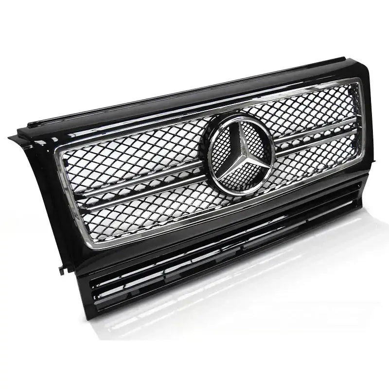 Grill Mercedes W463 90-12 C63 Amg Style Black Chrome - 1