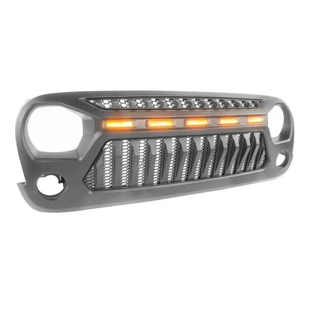 Grill O.f.d. Med Sinte øyne Og Amber Lys - Jeep Wrangler Jk 4 d 07-18 - 3