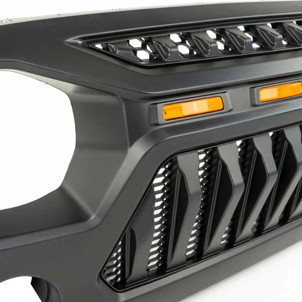 Grill O.f.d. Med Sinte øyne Og Amber Lys - Jeep Wrangler Jk 4 d 07-18 - 5