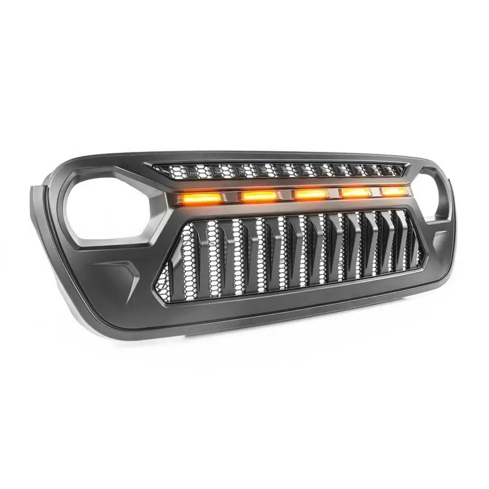 Grill Ofd Angry Eyes Med Amber-lys - Jeep Wrangler Jl 2 d 18- - 2