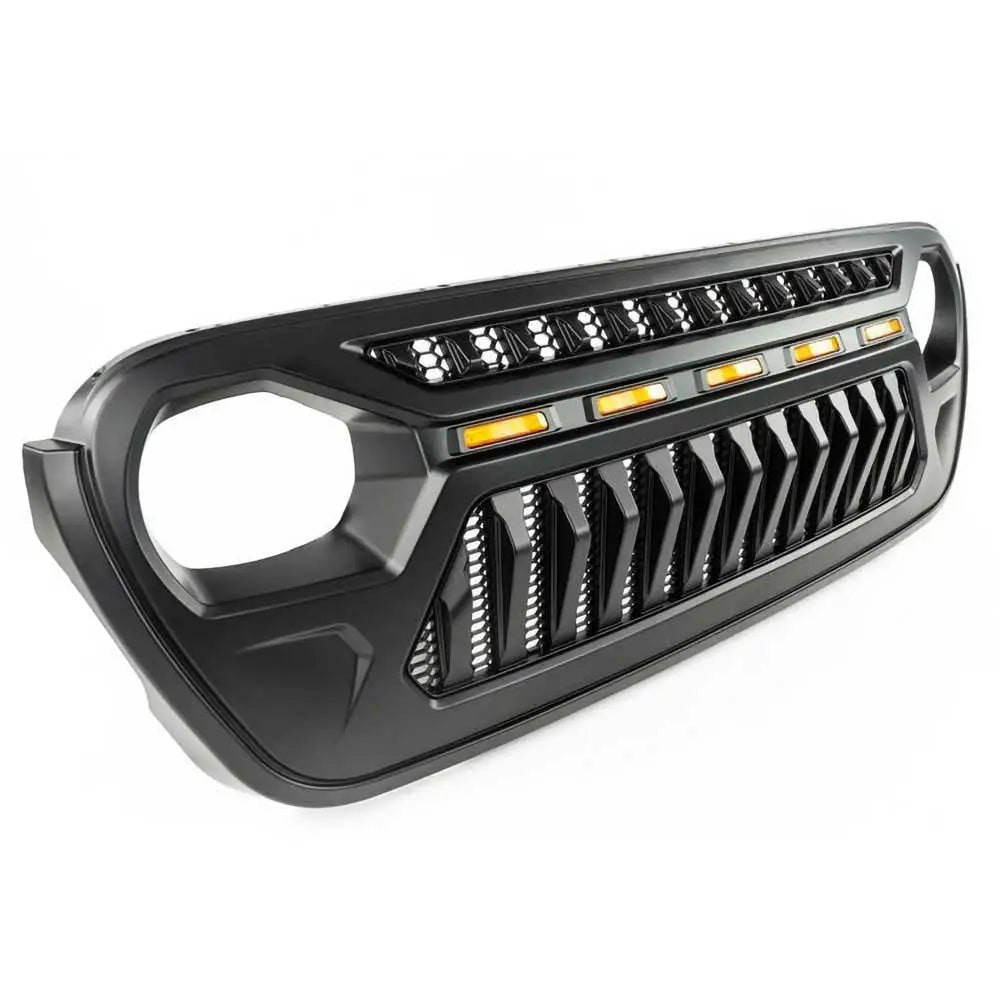 Grill Ofd Angry Eyes Med Amber-lys - Jeep Wrangler Jl 2 d 18- - 3