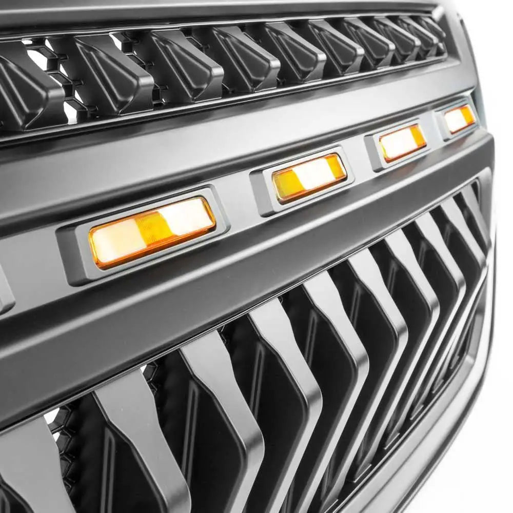 Grill Ofd Angry Eyes Med Amber-lys - Jeep Wrangler Jl 2 d 18- - 9