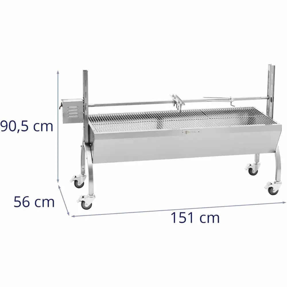 Grillkull Med Elektrisk Roterende Grillspyd For Steking Av Gris 13 w 40 Kg 137 Cm. - 10