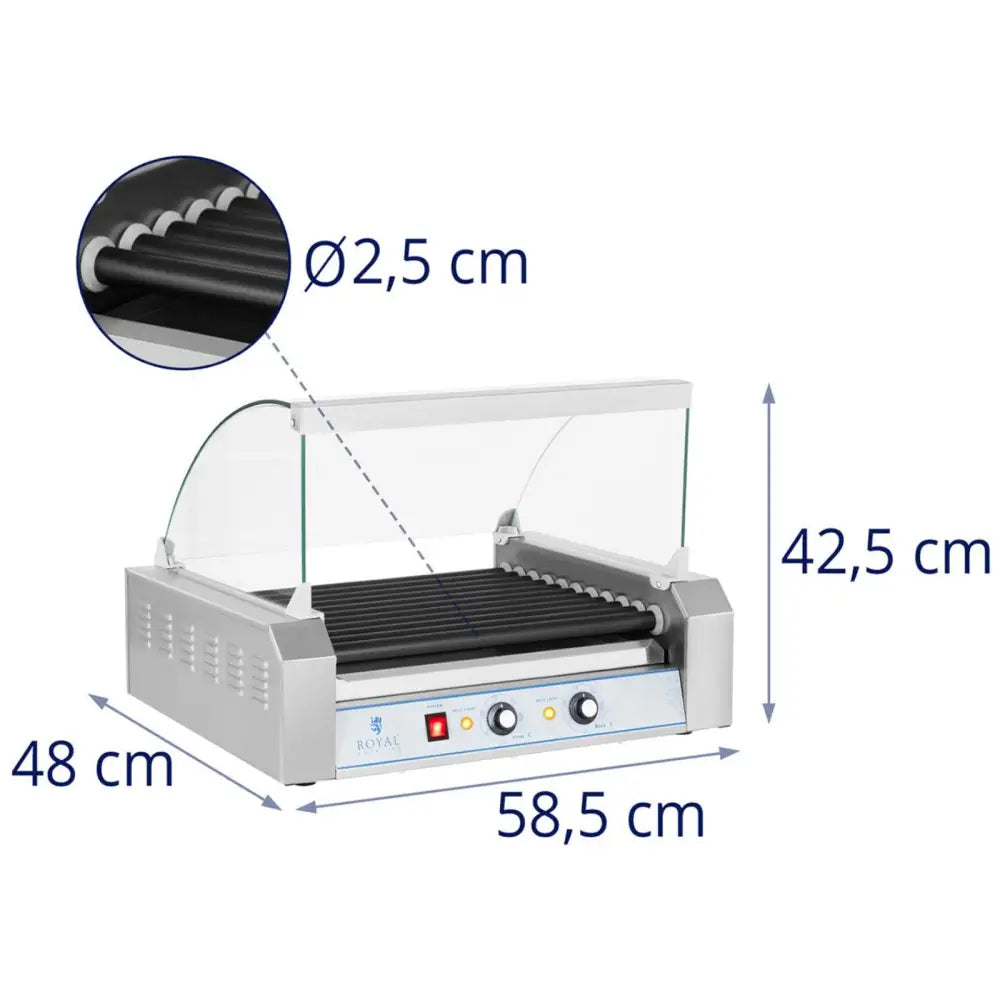 Grillrull Med Glass Roller Grill Med Teflonruller 11t - 7