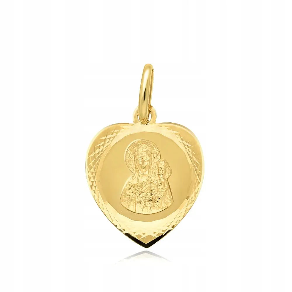 Gyllen Anheng - Medaljong Av Vår Frue Av Częstochowa Pr585 - 1