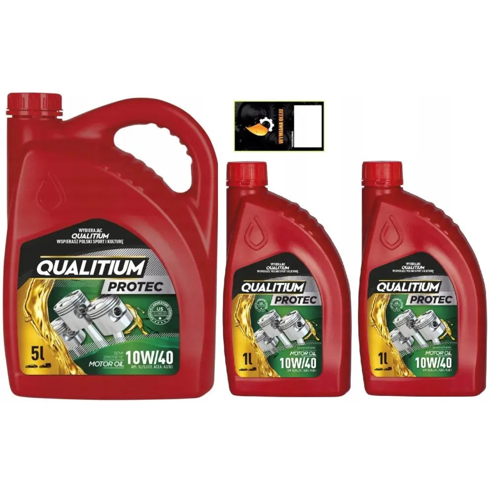 Halvsyntetisk Olje Qualitium Protec 10w-40 6l - 1