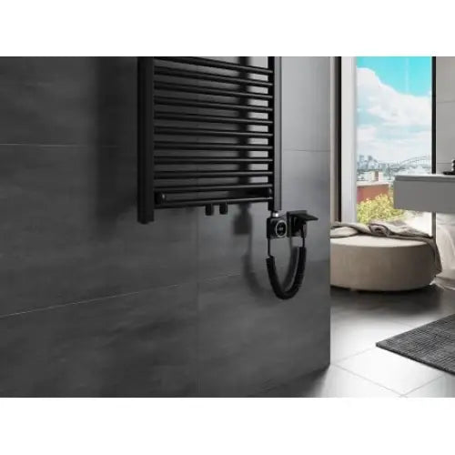 Håndkletørker Mars 1200 x 600 Mm 600 w Sort Premium